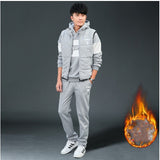 Men Plus Velvet Padded Clothes Suit - Livefree