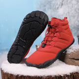 Five Fingers Non-slip Snow Boots Waterproof Velvet Warm Men And Women Outdoor Hiking Shoes - Livefree