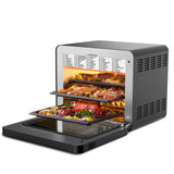 Geek Chef Steam Air Fryer Toast Oven Combo , 26 QT Steam Convection Oven Countertop , 50 Cooking Presets, With 6 Slice Toast, 12 In Pizza, Black Stainless Steel. Prohibited From Listing On Amazon - Livefree