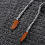 Men's Jacquard Sweater Long-sleeved Hoodie Warm Color Hooded Sweatshirt Jacket - Livefree