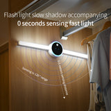 Smart Cabinet Light Clock Timing Sensor Light Removable LED Wardrobe Light Manual Sweep Switch Light - Livefree