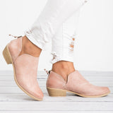Autumn Women Shoes Retro High Heel Ankle Boots - Livefree