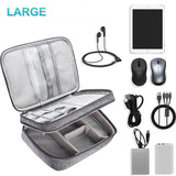 Electronics Organizer Travel Cable Organizer Bag Waterproof Portable Digital Storage Bag Electronic Accessories Case Cable Charger Organizer Case Multifunctional Waterproof Storage Bag - Livefree