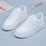 Women's All-matching Casual Sports Leather Summer White Sneakers Internet Celebrity - Livefree