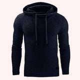 Men's Jacquard Sweater Long-sleeved Hoodie Warm Color Hooded Sweatshirt Jacket - Livefree
