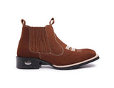 Vintage Suede Flat Heel Round Toe Martin Boots Men - Livefree