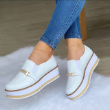Fashion Platform Casual Muffin Bottom Shoes Women - Livefree