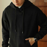 Hooded Sweater Loose Cotton Casual Solid Color Coat - Livefree