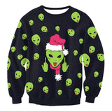 UGLY CHRISTMAS SWEATER Vacation Santa Elf Funny Womens Men Sweaters Tops Autumn Winter Clothing - Livefree