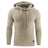 Men's Jacquard Sweater Long-sleeved Hoodie Warm Color Hooded Sweatshirt Jacket - Livefree