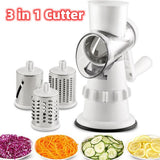 3 In 1 Vegetable Slicer Manual Kitchen Accessories Grater For Vegetable Cutter Round Chopper Mandolin Shredder Potato Home Kitchen Supplies Kitchen Gadgets - Livefree