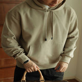 Hooded Sweater Loose Cotton Casual Solid Color Coat - Livefree