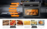 Geek Chef Steam Air Fryer Toast Oven Combo , 26 QT Steam Convection Oven Countertop , 50 Cooking Presets, With 6 Slice Toast, 12 In Pizza, Black Stainless Steel. Prohibited From Listing On Amazon - Livefree