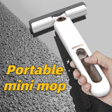 New Portable Self-NSqueeze Mini Mop, Lazy Hand Wash-Free Strong Absorbent Mop Multifunction Portable Squeeze Cleaning Mop Desk Window Glass Cleaner Kitchen Car Sponge Cleaning Mop Home Cleaning Tools - Livefree