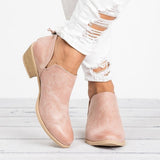 Autumn Women Shoes Retro High Heel Ankle Boots - Livefree