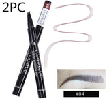 Microblading Eyebrow Pencil Waterproof Fork Tip Tattoo Pen Tinted Fine Sketch Eye Brow Pencils Long Lasting Eyebrows - Livefree