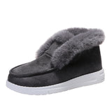 Snow Boots Warm Winter Shoes Plush Fur Ankle Boots Women - Livefree