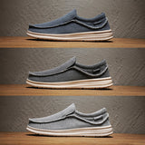 Large Size Canvas Shoes Male Lightweight Slip-on - Livefree