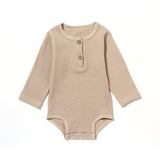 Spring And Autumn Romper R Baby Long Sleeve Waffle - Livefree