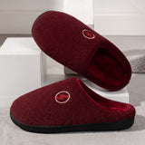 Warm Velvet Woolen Couple Non Slip Cotton Slippers - Livefree