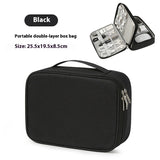 Data Cable Storage Bag Mobile Power Box Travel Portable Digital Accessories Organizing Folders - Livefree