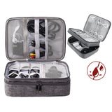 Electronics Organizer Travel Cable Organizer Bag Waterproof Portable Digital Storage Bag Electronic Accessories Case Cable Charger Organizer Case Multifunctional Waterproof Storage Bag - Livefree