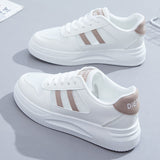 Women's All-matching Casual Sports Leather Summer White Sneakers Internet Celebrity - Livefree