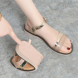Soft Bottom Non-slip Flat Heel All-matching Low Heel Sandals - Livefree