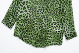 European and American New Fashion Polo Collar Long Sleeve Animal Pattern Single Breast Versatile Comfortable Shirt For Women - Livefree