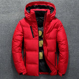 Winter Warm Men Jacket Coat Casual Autumn Stand Collar Puffer Thick Hat White Duck Parka Male Men's Winter Down Jacket With Hood - Livefree