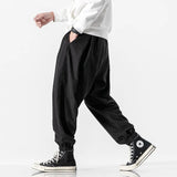 Men's Black Pants Hip Hop Streetwear Fashion Jogger Harem Trousers Man Casual Sweatpants Male Pants Big Size 5XL - Livefree