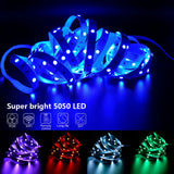 LED Strip Lights RGB 5050 ,5V 1M-30M,16 million colors, RGB , Led Strip Lighting Music Sync, Color Changing for Party Home - Livefree