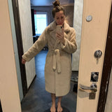 Winter Women High Quality Faux Rabbit Fur Coat Luxury Long Fur Coat Loose Lapel OverCoat Thick Warm Plus Size Female Plush Coats - Livefree