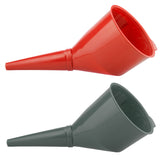 Angled Car Fuel Funnels with Filter (Grey and Red) Car Fuel Funnel Car Accessory