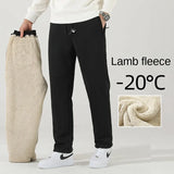 Winter Cashmere Pants Men's Fleece Warm Thick Casual Sports Pants High Quality Fashion Drawstring Large Size Jogger Pants L-8Xl - Livefree