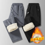 Winter Cashmere Pants Men's Fleece Warm Thick Casual Sports Pants High Quality Fashion Drawstring Large Size Jogger Pants L-8Xl - Livefree