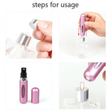 5ml Perfume Refill Bottle Portable Mini Refillable Spray Jar Scent Pump Empty Cosmetic Containers Atomizer for Travel Tool Hot - Livefree