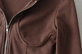 Hooded Sweatshirts Spring/autumn Zipper Cardigan Jacket Ultra-short Ins High Waist Exposed Navel Fishbone Corset To Show Chest - Livefree