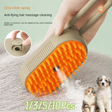 Cat Steam Brush Steamy Dog Brush 3 in 1 Electric Spray Cat Hair Brushes for Massage Pet Grooming Comb Hair Removal Combs - Livefree
