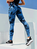 CHRLEISURE Tie Dye Push Up High Waist Leggings Stretch Athletic Women Sexy Pants Casual Seamless Gym Knitting Leggings Femme - Livefree