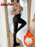 Women's Winter Leggings Thermal Velvet Cotton Slimming Tights with Fleece Pant Black Stretch Gray Thick Warm Leggings for Women - Livefree