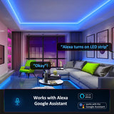 TUYA Neon LED Strip Lights 12-24V 84LEDs/M Silicone Neon Rope Light with Music Sync RGBIC Dreamcolor Chasing Strip Tape for Room - Livefree