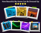 LED Strip Lights RGB 5050 ,5V 1M-30M,16 million colors, RGB , Led Strip Lighting Music Sync, Color Changing for Party Home - Livefree