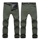 Warm Winter Men Soft Shell Pants Travel Waterproof Outdoor Camping&Hiking Pants Fleece Windproof Skiing Trousers Tactical Pants - Livefree
