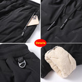 Winter Lambswool Warm Thicken Sweatpants Men Fashion Joggers Water Proof Casual Pants Men Plus Fleece OverSize Trousers - Livefree