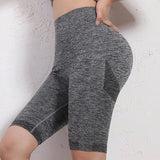 Women Butt Lifting Yoga Shorts Elastic Workout High Waist Tummy Control Ruched Booty Pants Seamless Gym Compression Tights - Livefree