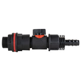 Water Butt Kit 3/4in with In-Line Valve + 1/2in Barb and Drill Bit