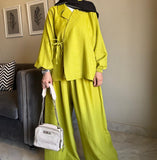 Linen blazer set ( 2 pieces) - Livefree