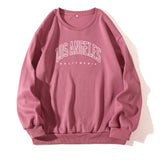 Letter Print Crew Neck Pullover Sweatshirt - Livefree