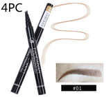 Microblading Eyebrow Pencil Waterproof Fork Tip Tattoo Pen Tinted Fine Sketch Eye Brow Pencils Long Lasting Eyebrows - Livefree
